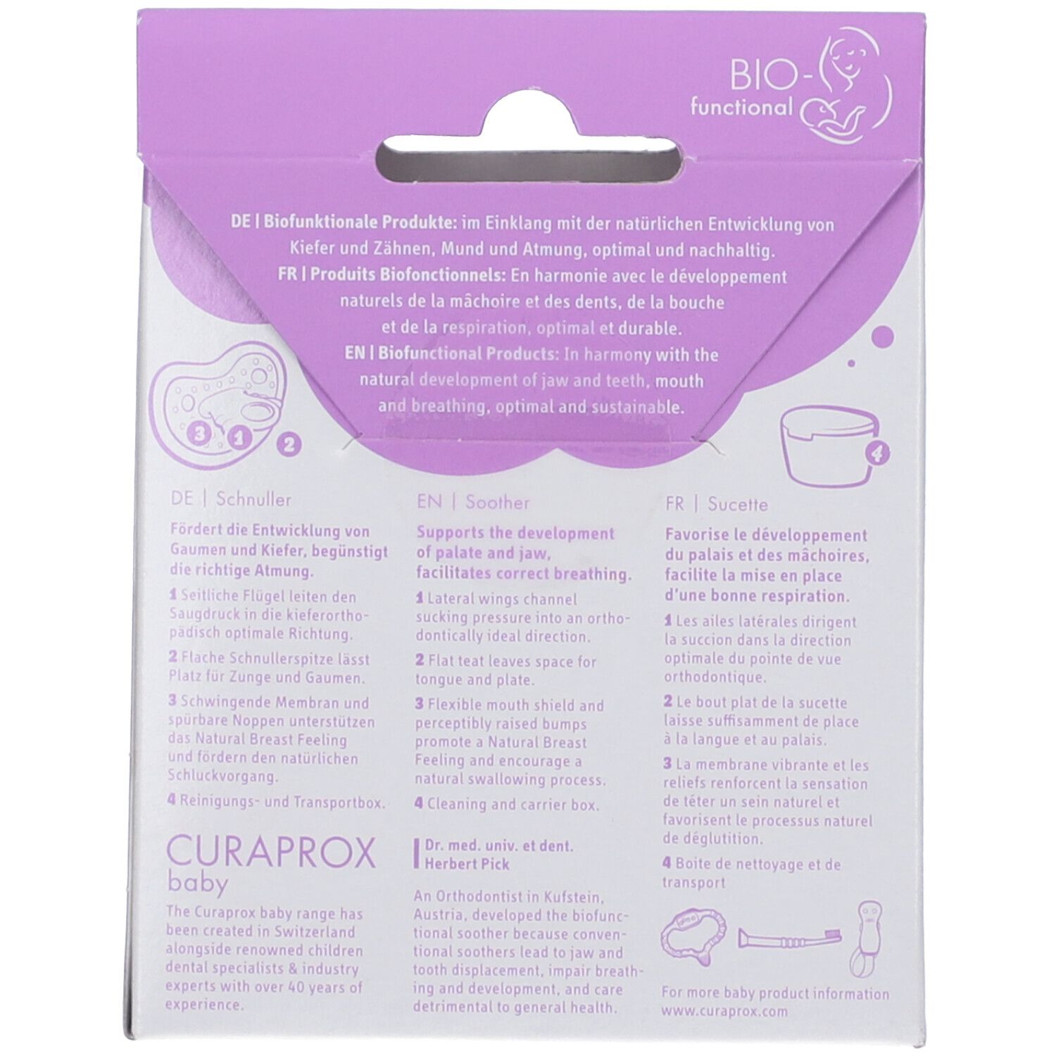 Curaprox Baby Soother Pink Taglia 1 1-2 +2,5 Anni.5 Anni e Mezzo Pink