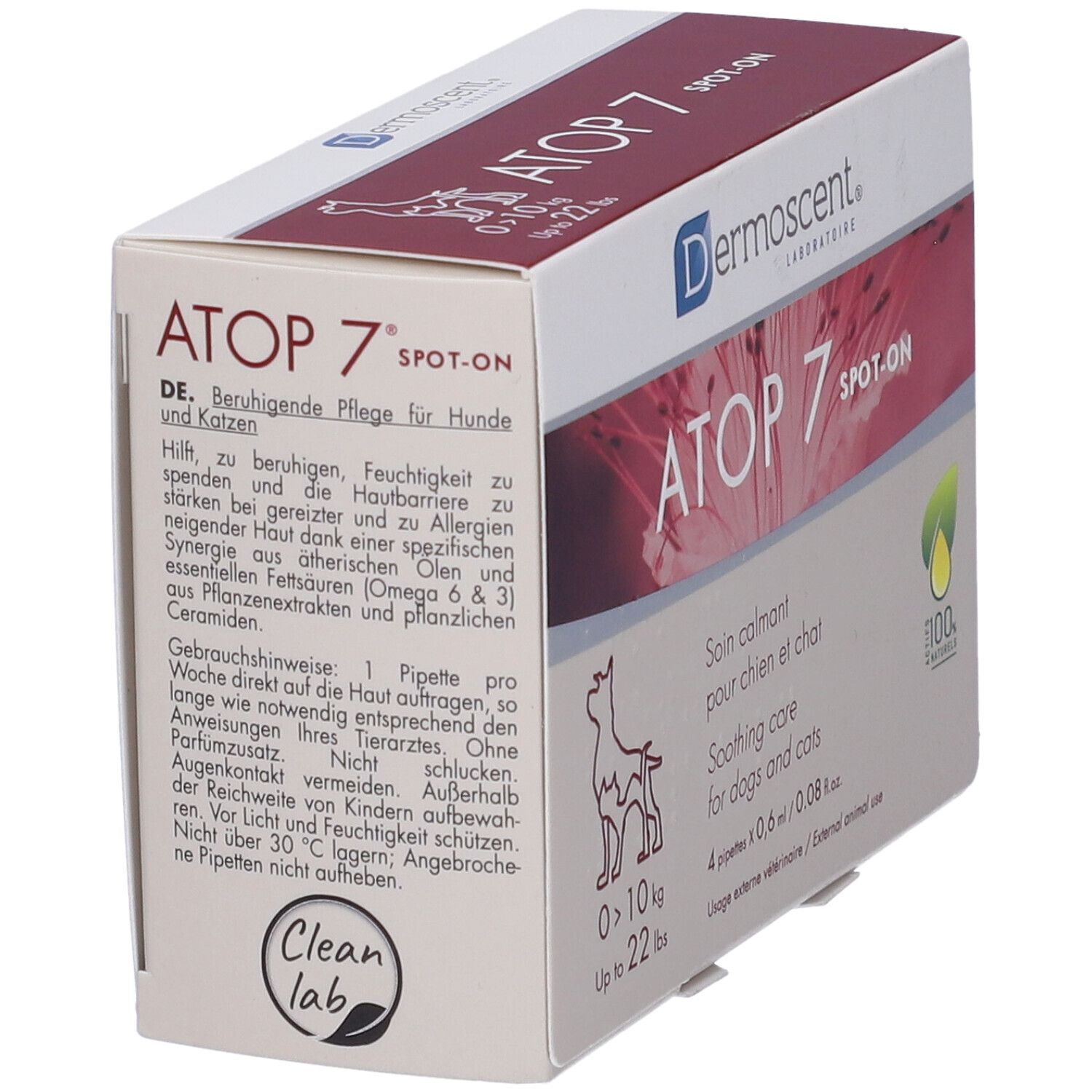 Atop 7 Spot-On Dogs&Cats 10 Kg 4 Pipette X 0,6 Ml