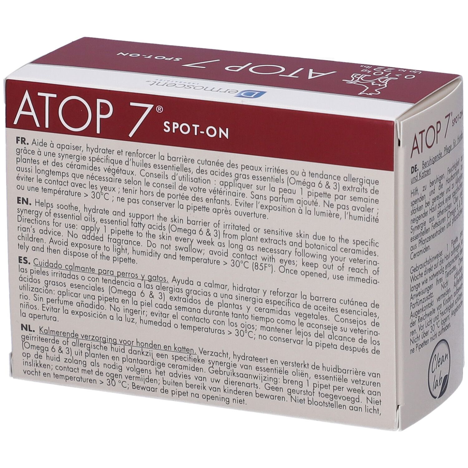 Atop 7 Spot-On Dogs&Cats 10 Kg 4 Pipette X 0,6 Ml