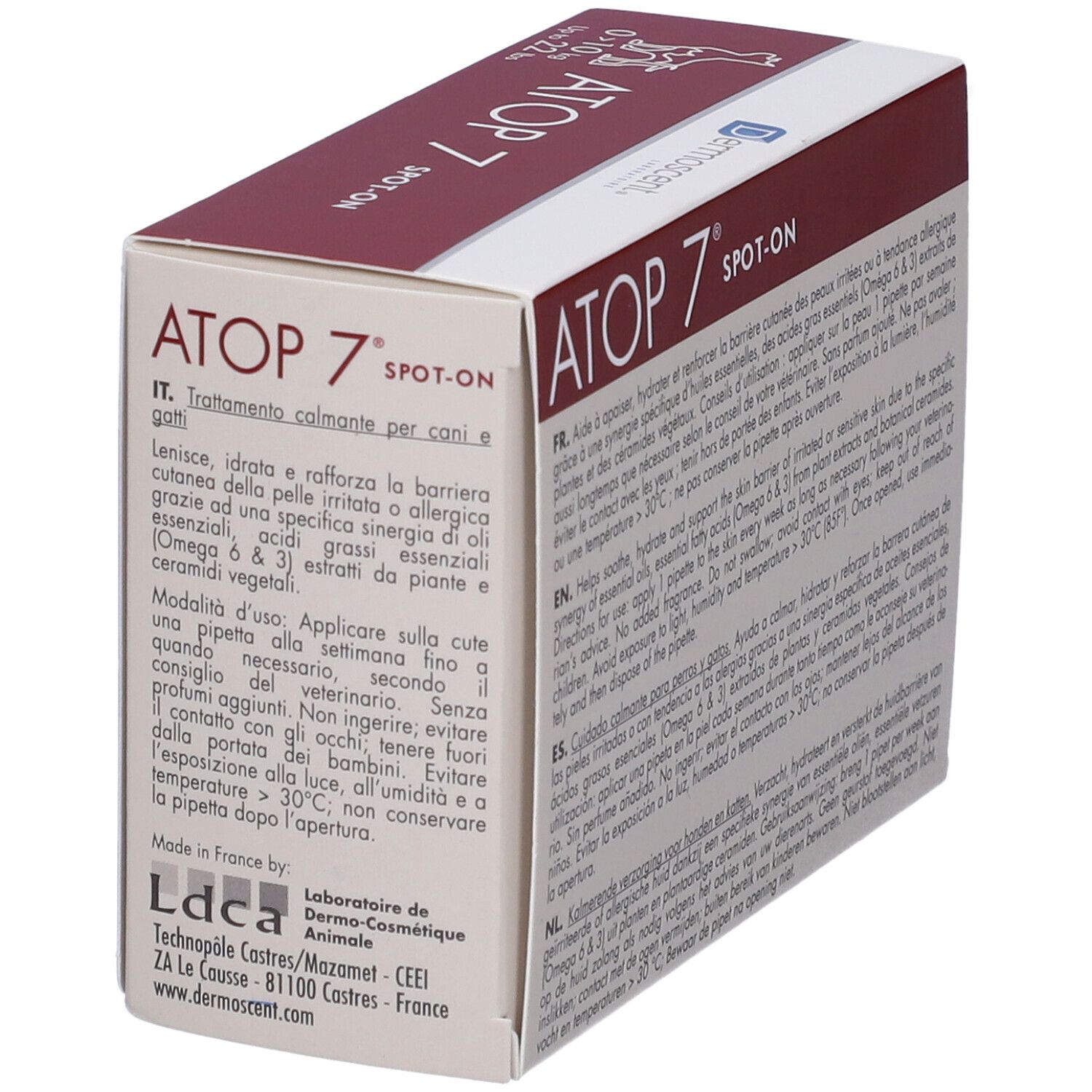 Atop 7 Spot-On Dogs&Cats 10 Kg 4 Pipette X 0,6 Ml