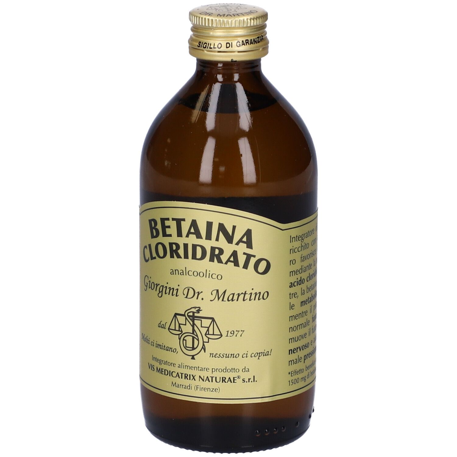 Betaina Cloridrato Liquido Analcolico 200 Ml