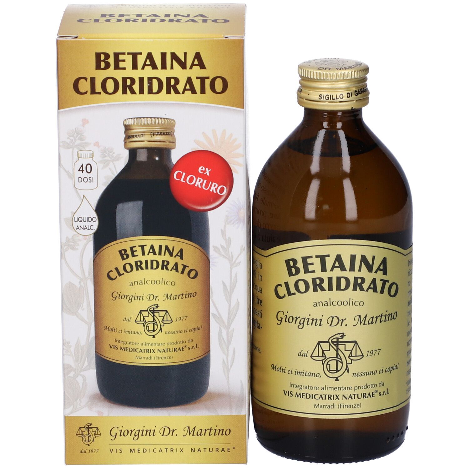 Betaina Cloridrato Liquido Analcolico 200 Ml