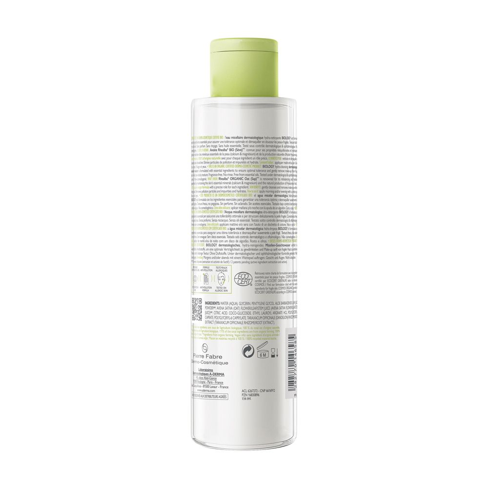 A-Derma Biology Acqua micellare dermatologica idra-detergente 200ml - Struccante