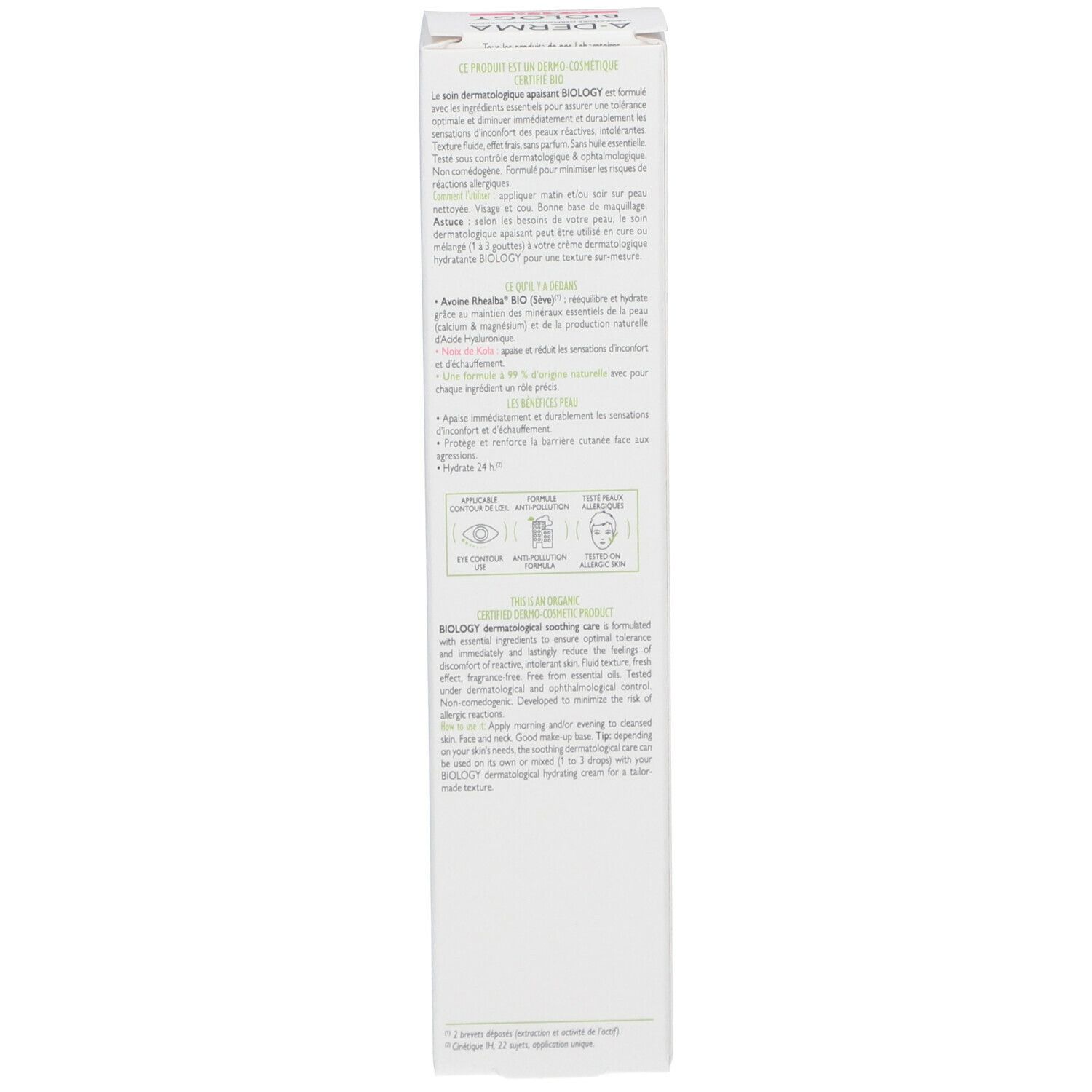 A-Derma Biology Calm Trattamento dermatologico lenitivo 40ml - Pelle reattiva, intollerante