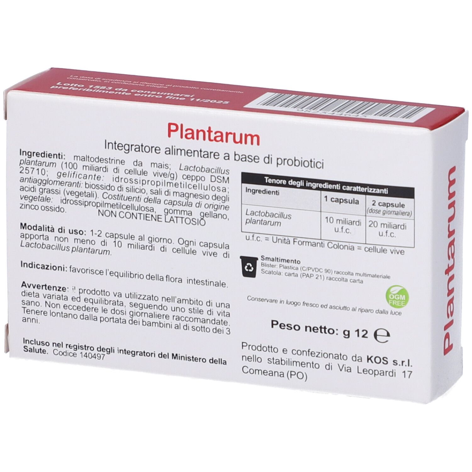 KOS Plantarum Capsule