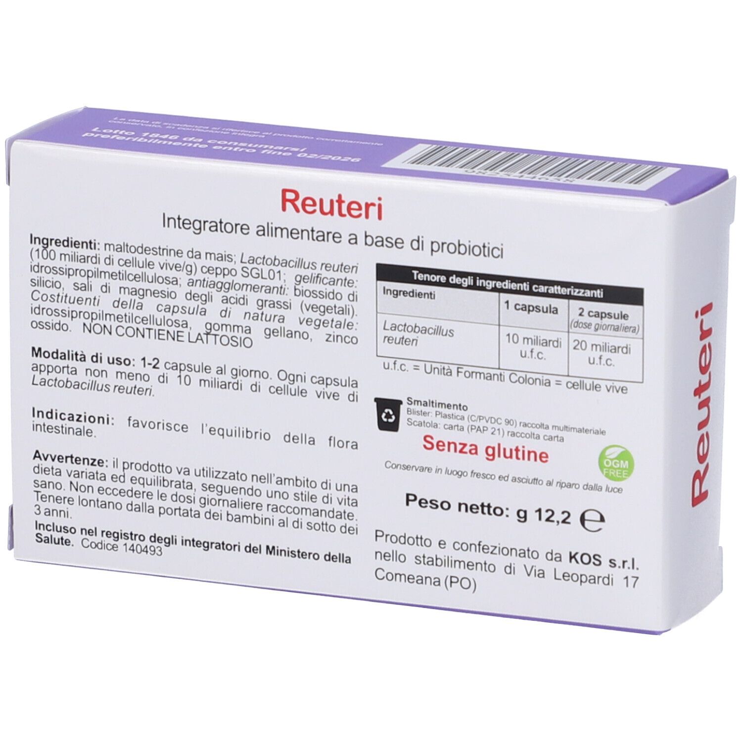 KOS Reuteri Capsule