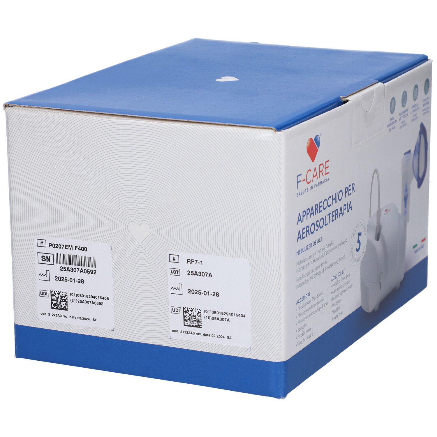 Apparecchio Aerosolterapia F Care