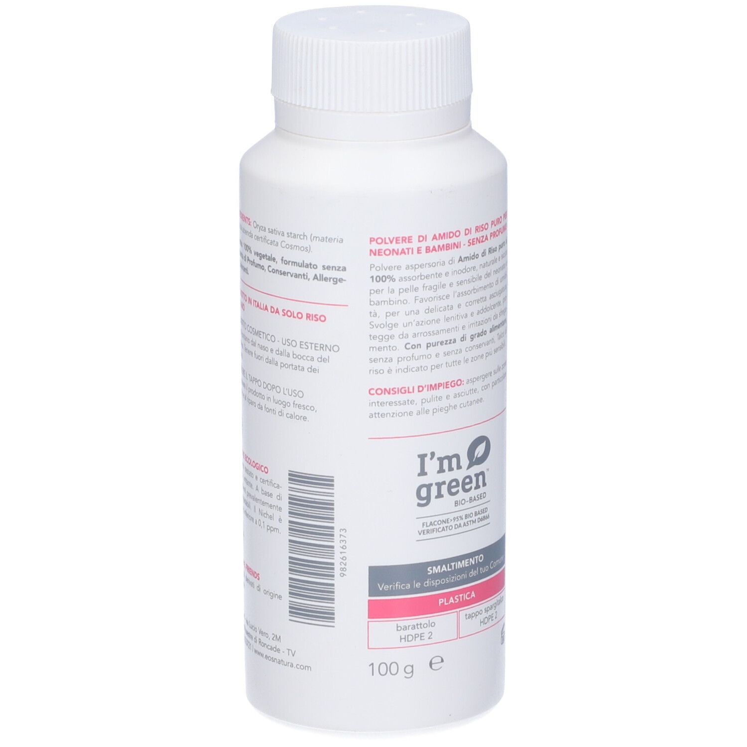 Eos Talco Di Riso 100 G