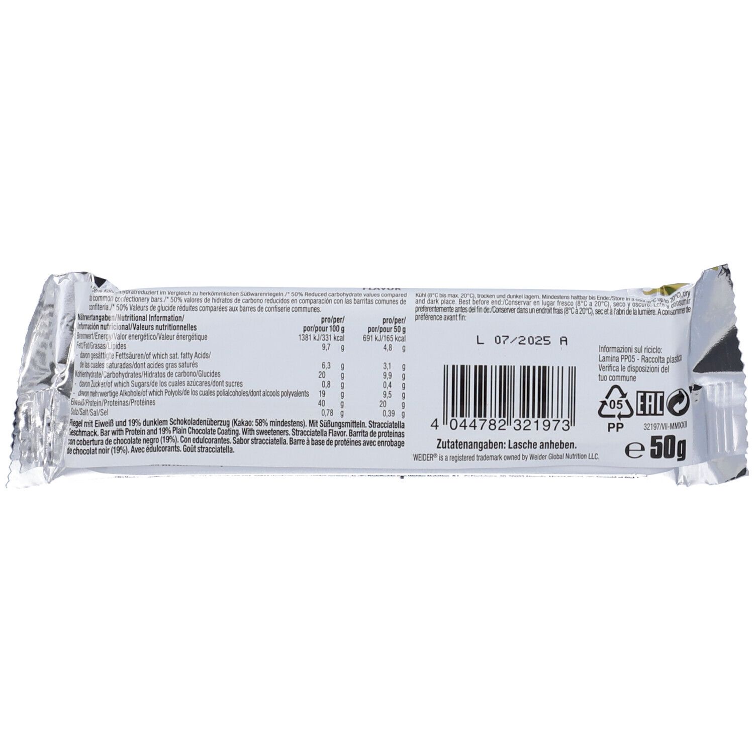 Weider Low Carb Stracciatella
