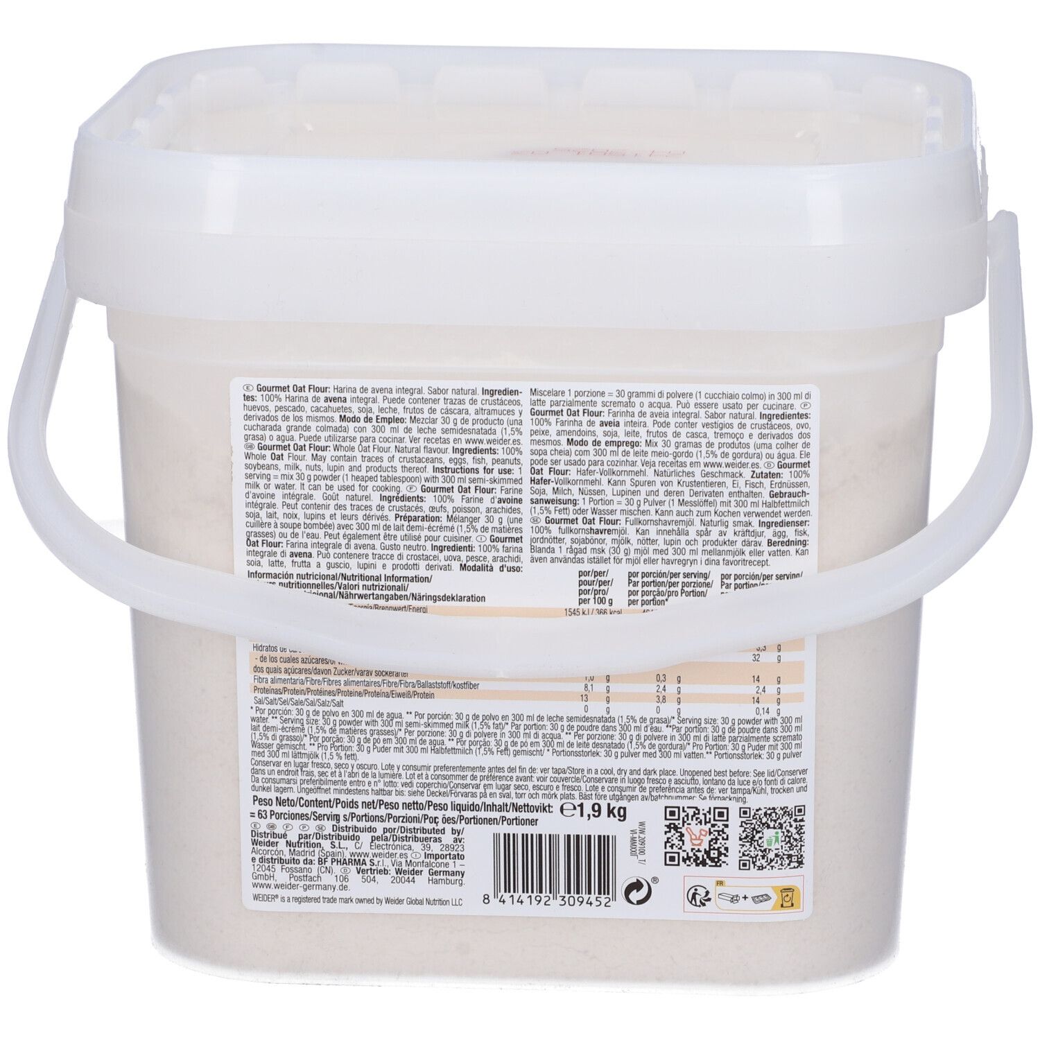 Weider Oat Flour Neutro