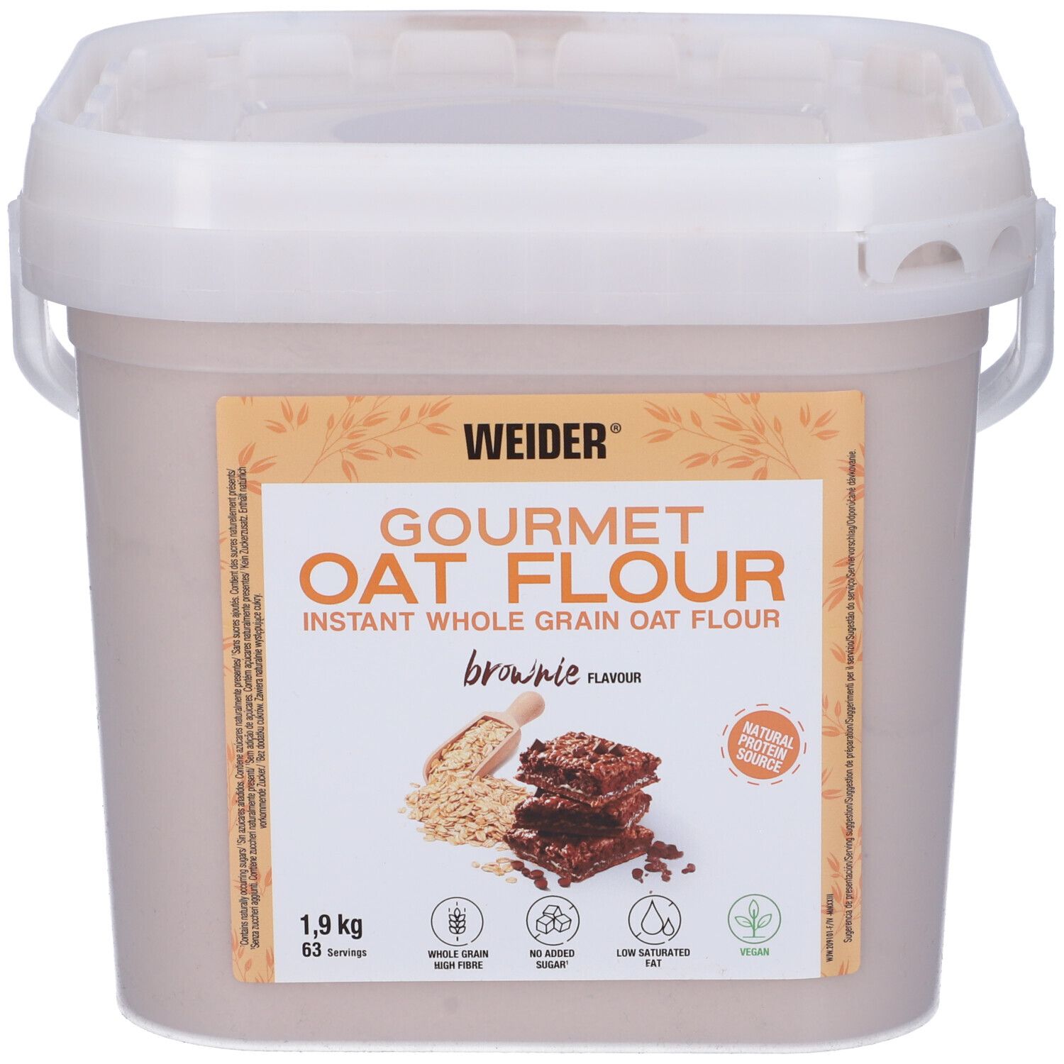 Weider Oat Flour Brownie