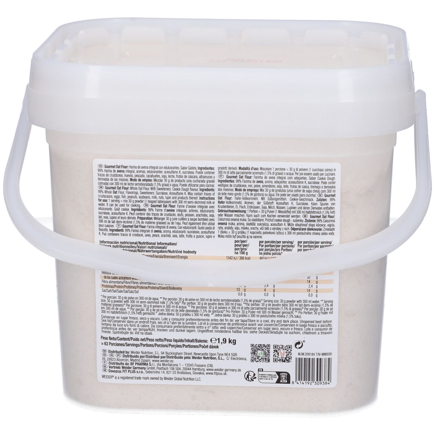 Weider Oat Flour Biscotto