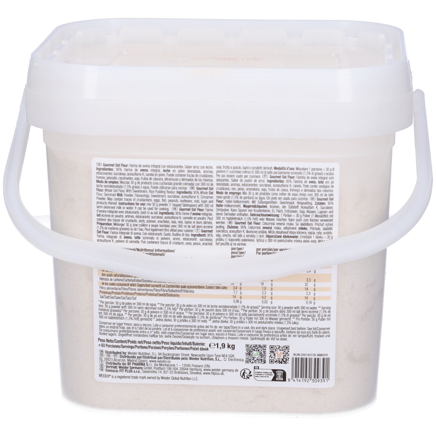 Weider Oat Flour Risolatte-Cannella