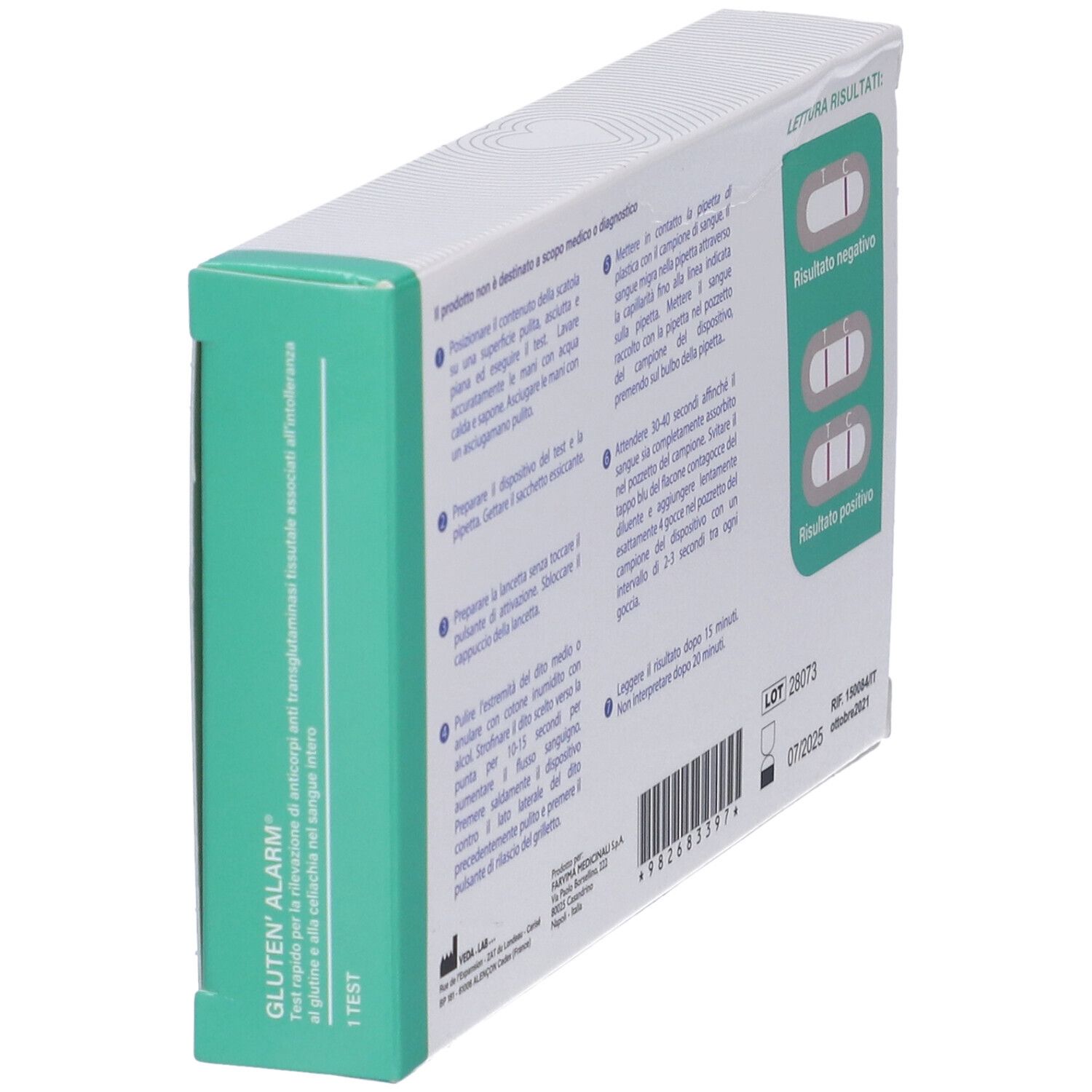 F Care Gluten'Alarm Test Autoanalisi