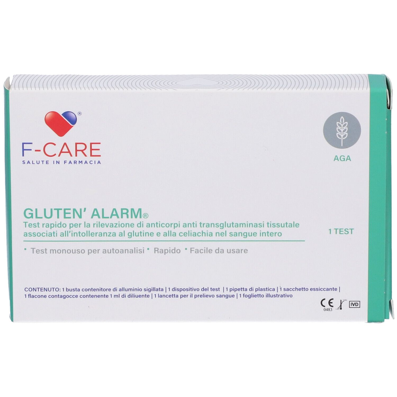 F Care Gluten'Alarm Test Autoanalisi