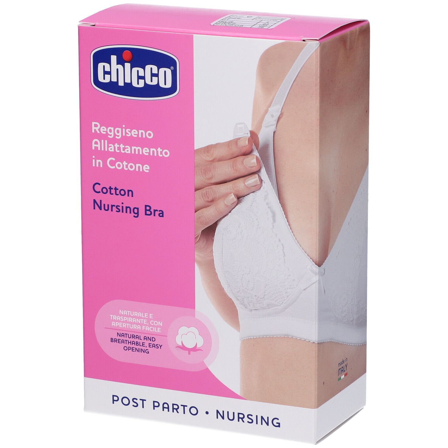 Chicco Reggiseno Allattamento Microfibra Bianco 4C