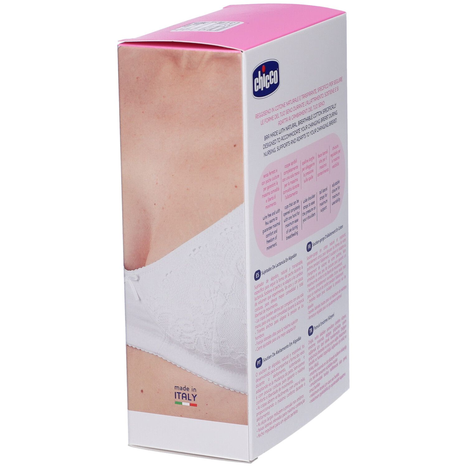 Chicco Reggiseno Allattamento Microfibra Bianco 4C