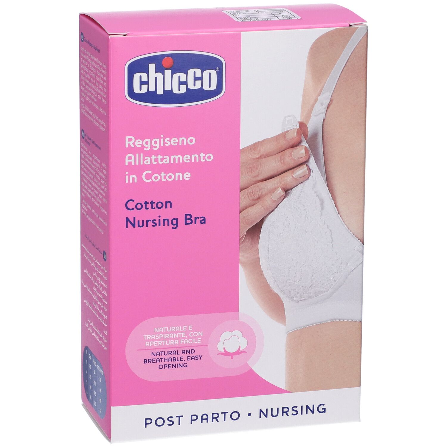 Chicco Reggiseno Allattamento Microfibra Bianco 4C