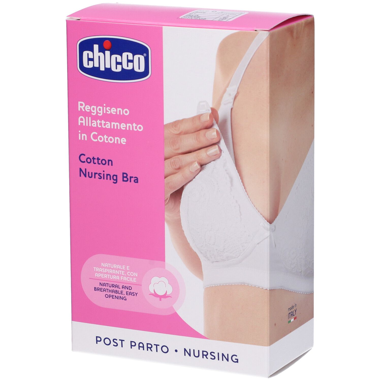 Chicco Reggiseno Allattamento in Cotone Colore Bianco Taglia 5D