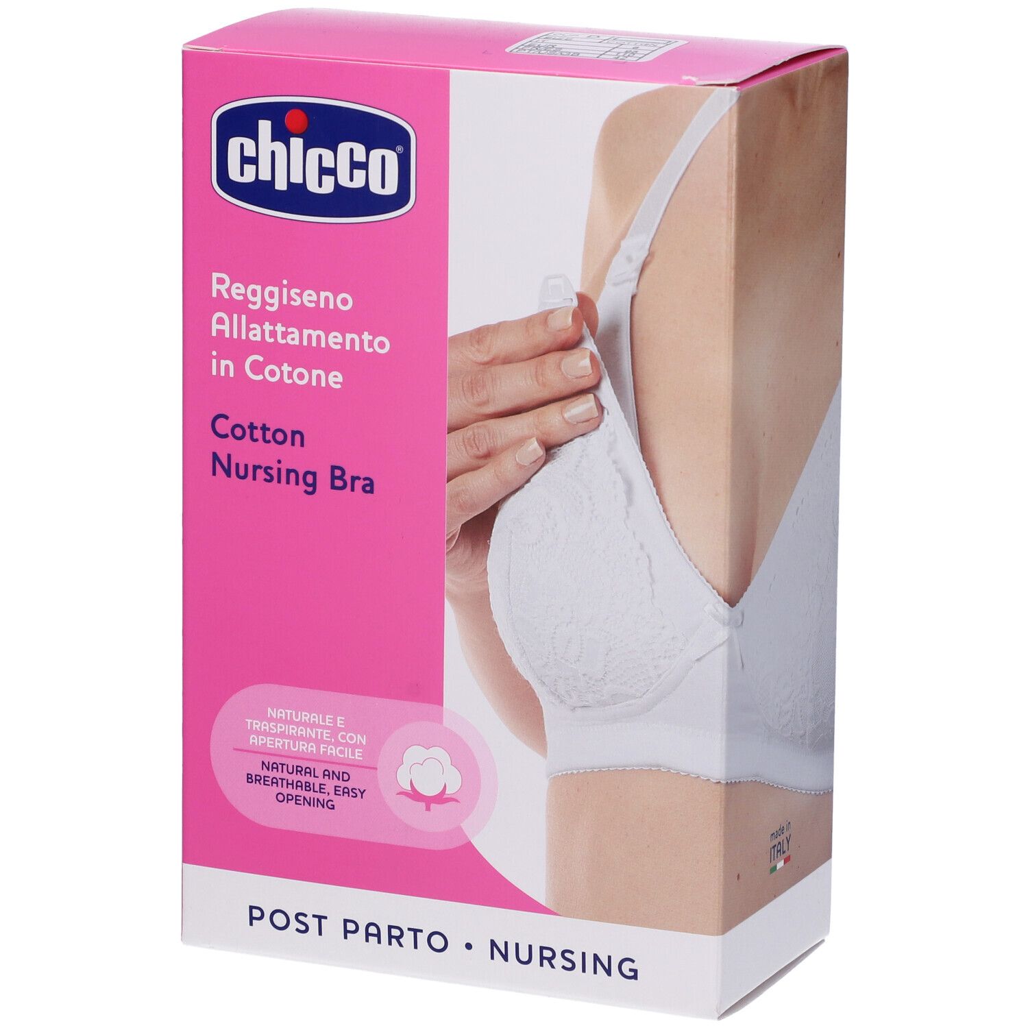Chicco Reggiseno Allattamento in Cotone Colore Bianco Taglia 6D