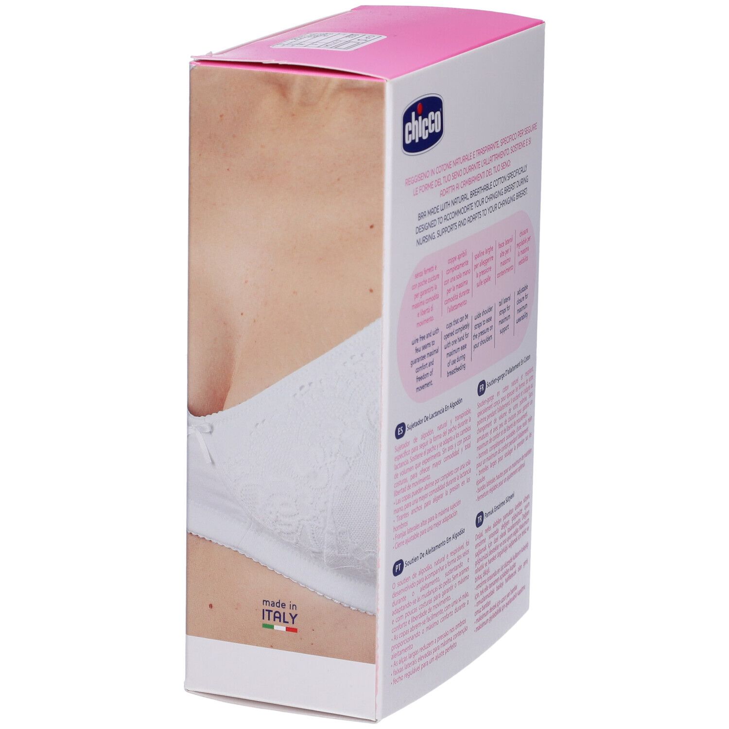 Chicco Reggiseno Allattamento in Cotone Colore Bianco Taglia 6D
