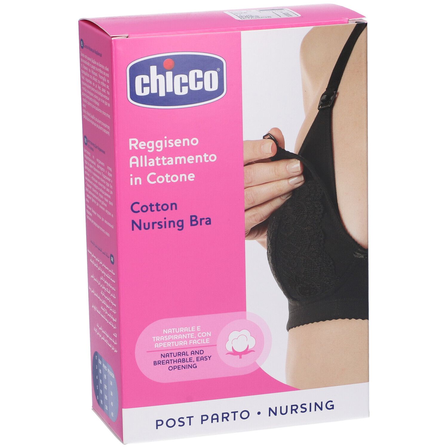 Chicco Reggiseno Allattamento in Cotone Colore Nero Taglia 3C
