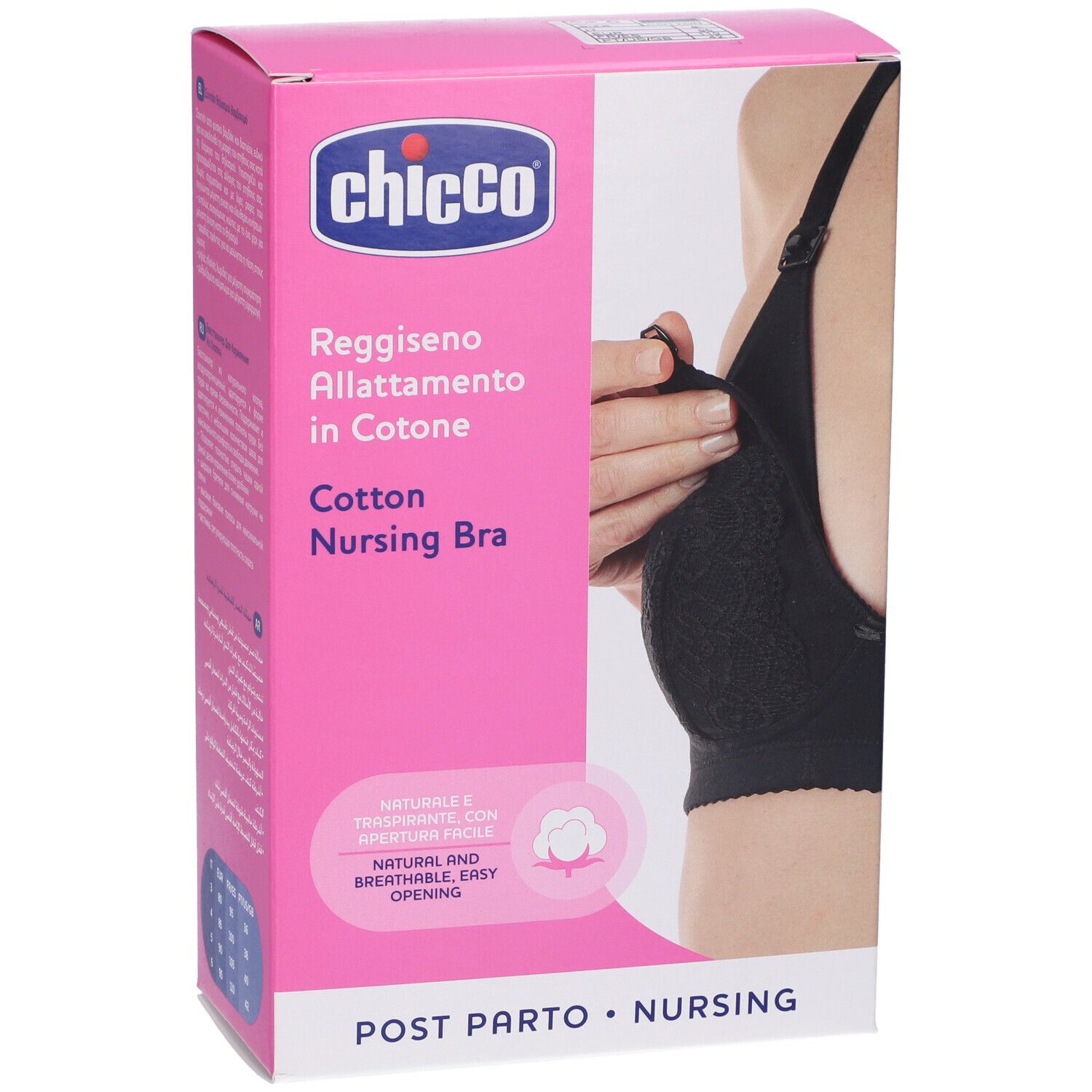 Chicco Mammy Reggiseno Cotone Allattamento Black 6C