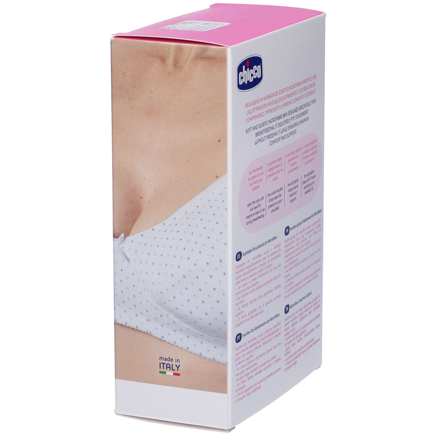 Chicco Reggiseno Allattamento Microfibra Bianco 5D