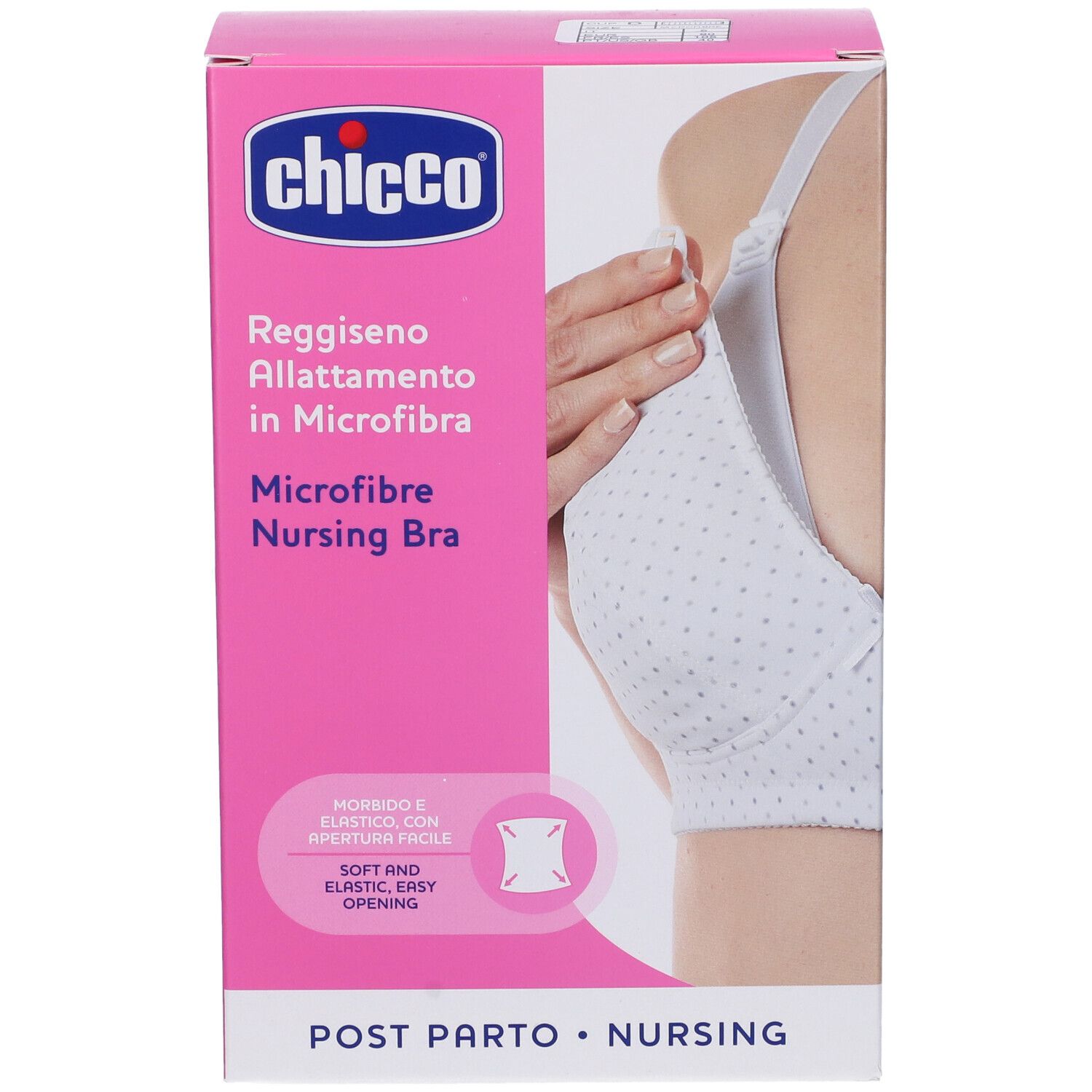 Chicco Reggiseno Allattamento Microfibra Bianco 5D
