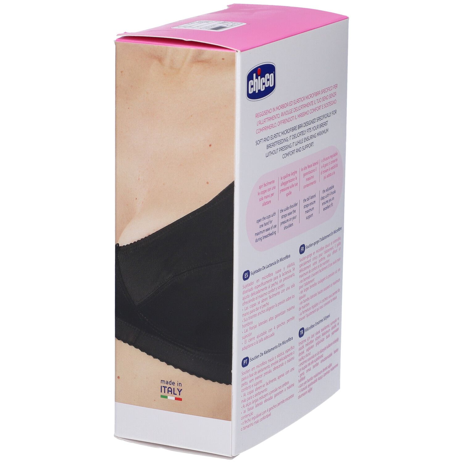Chicco Reggiseno Allattamento in Microfibra Colore Nero Taglia 3D