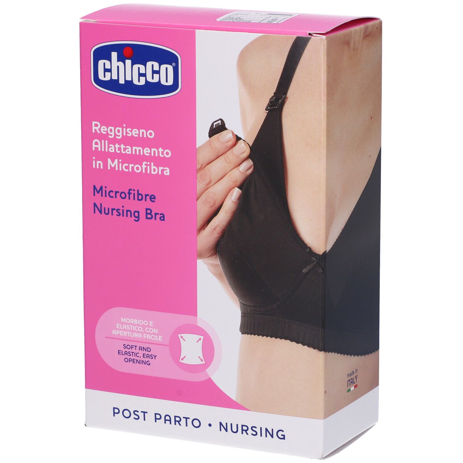 Chicco Reggiseno Allattamento Microfibra Nero 4D
