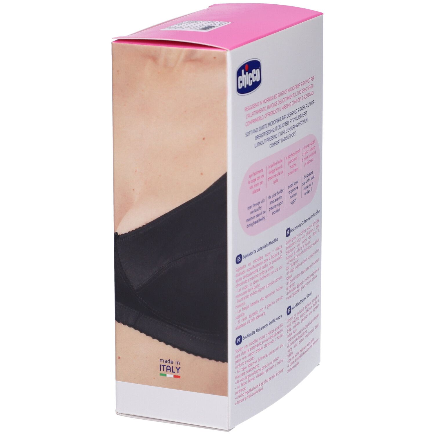Chicco Reggiseno Allattamento in Microfibra Nero Taglia 5D