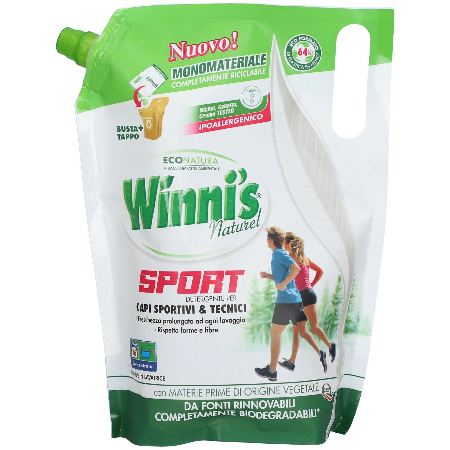 Winni's Detersivo per Capi Sportivi e Tecnici Ecoformato