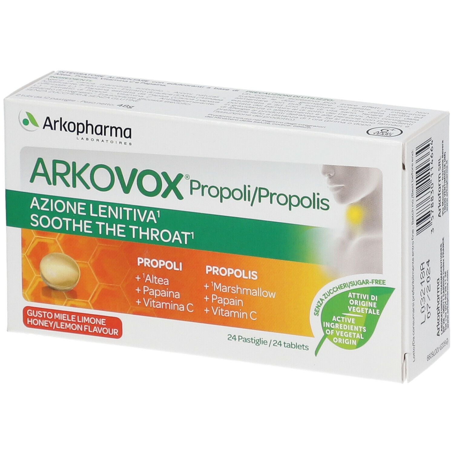 Arkovox® Propoli Pastiglie Gusto Miele Limone - risparmia il 10% con il codice: ARKO10