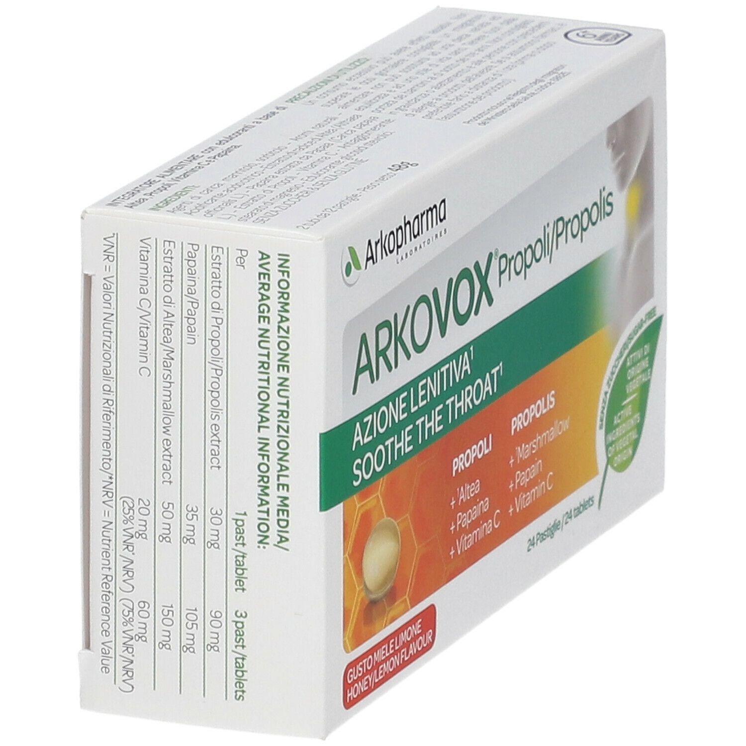 Arkovox® Propoli Pastiglie Gusto Miele Limone - risparmia il 10% con il codice: ARKO10
