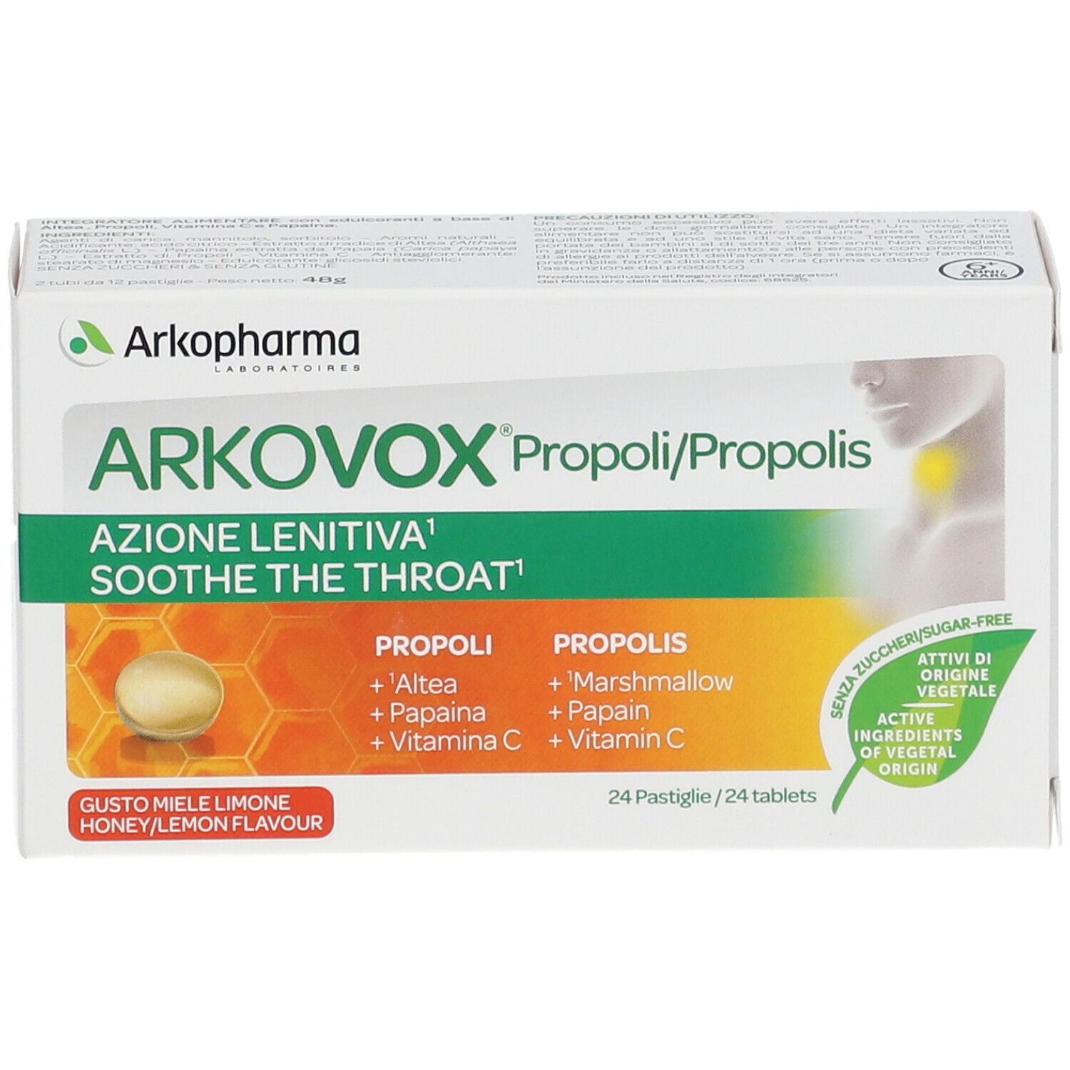 Arkovox® Propoli Pastiglie Gusto Miele Limone - risparmia il 10% con il codice: ARKO10