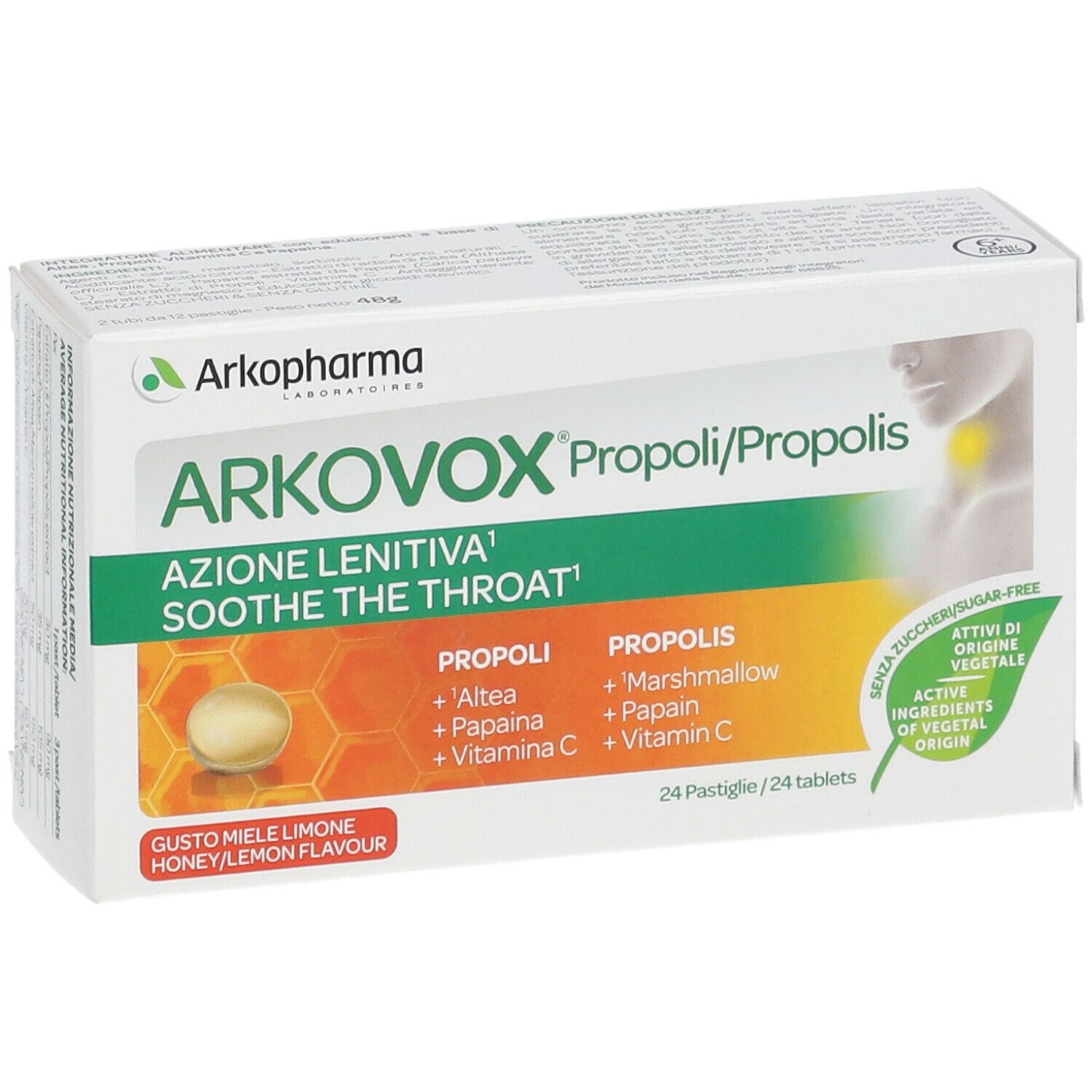 Arkovox® Propoli Pastiglie Gusto Miele Limone - risparmia il 10% con il codice: ARKO10