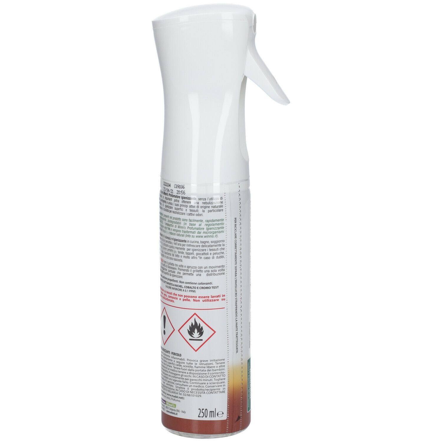 Winni's Profumatore Igienizzante Argan e Ambra
