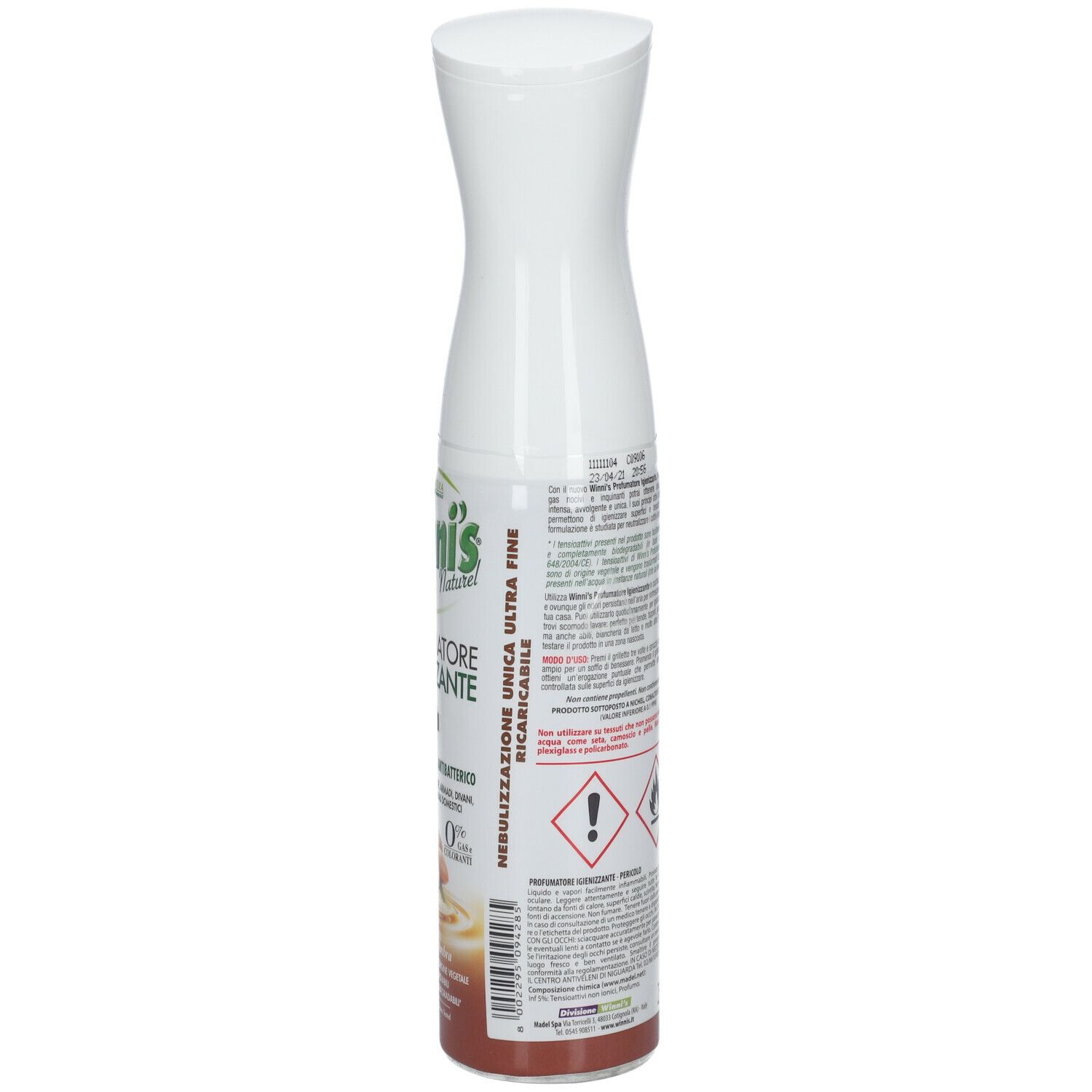 Winni's Profumatore Igienizzante Argan e Ambra
