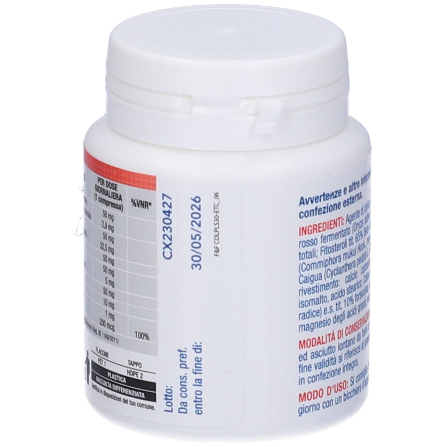 Colesterol Act Plus Forte 30 Compresse