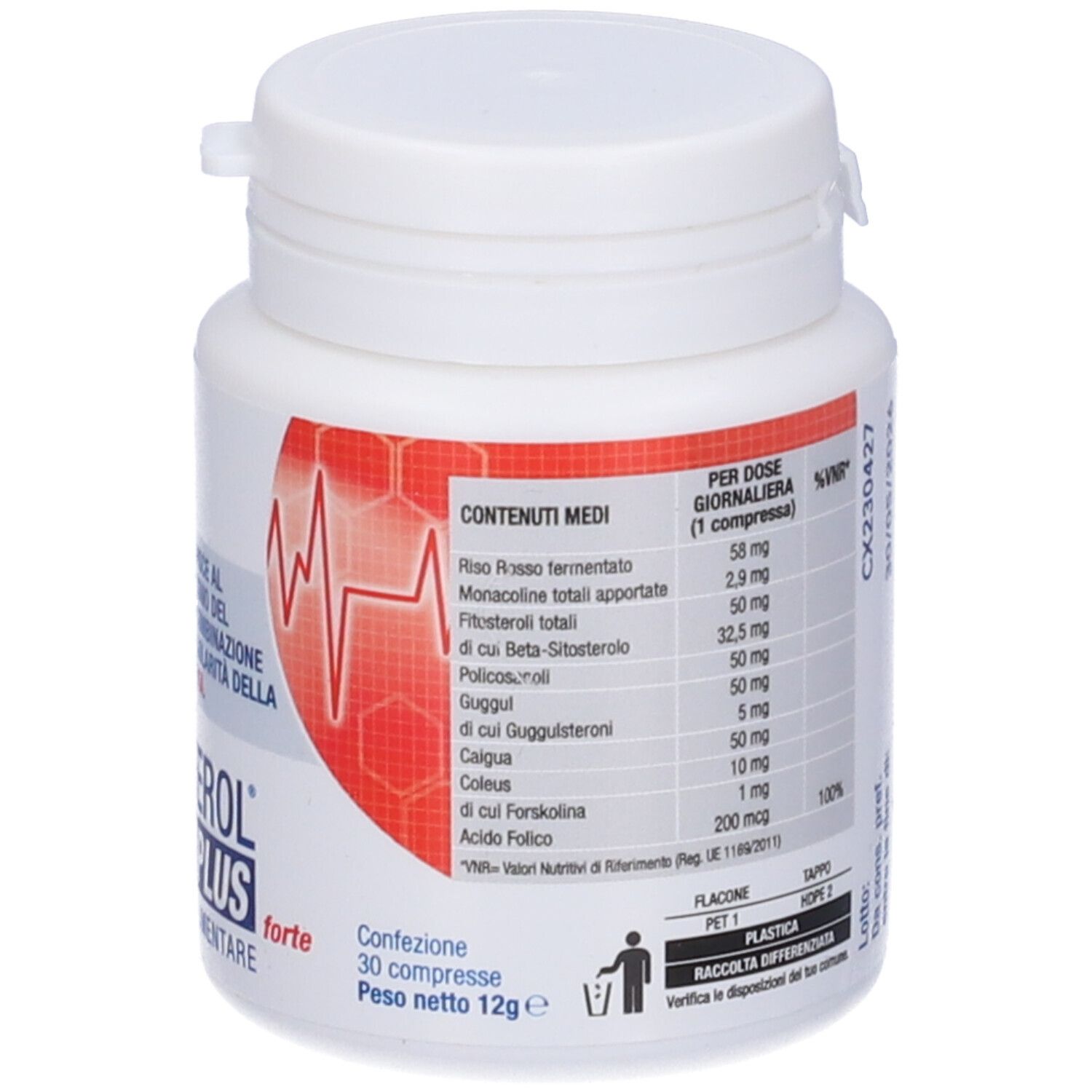 Colesterol Act Plus Forte 30 Compresse