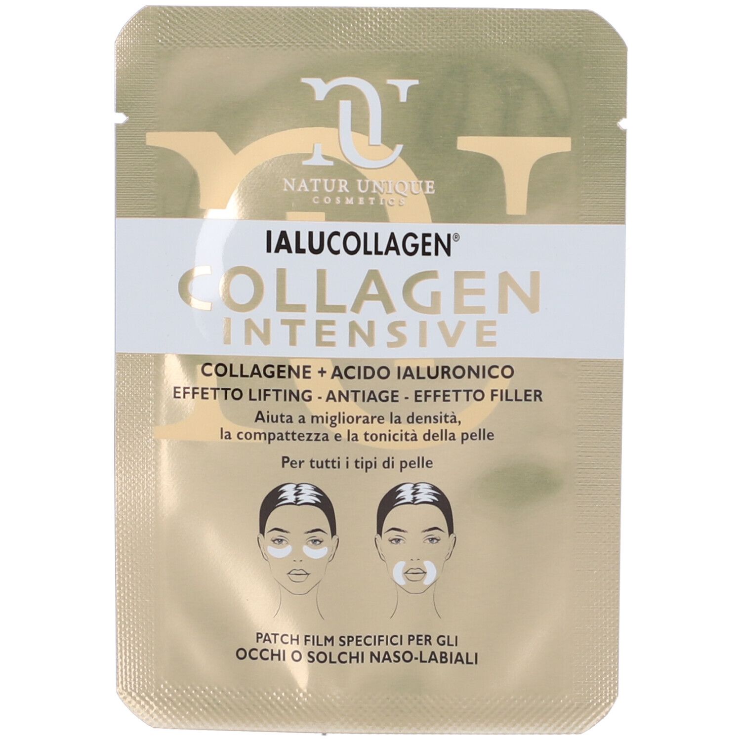Natur Unique Ialucollagen Collagen Intensive Patch Occhi o Solchi Naso-Labbiali