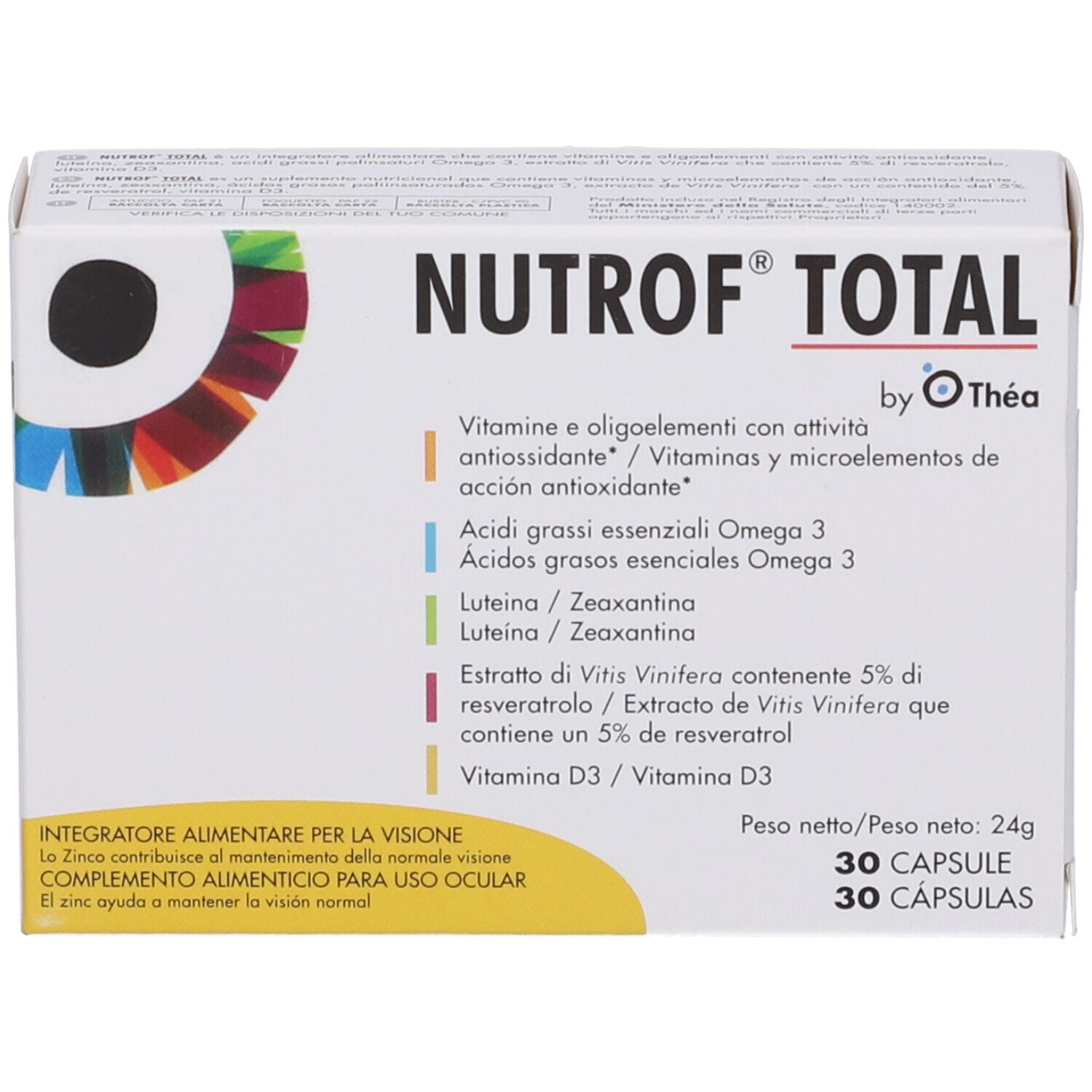 NUTROF TOTAL 30CPS