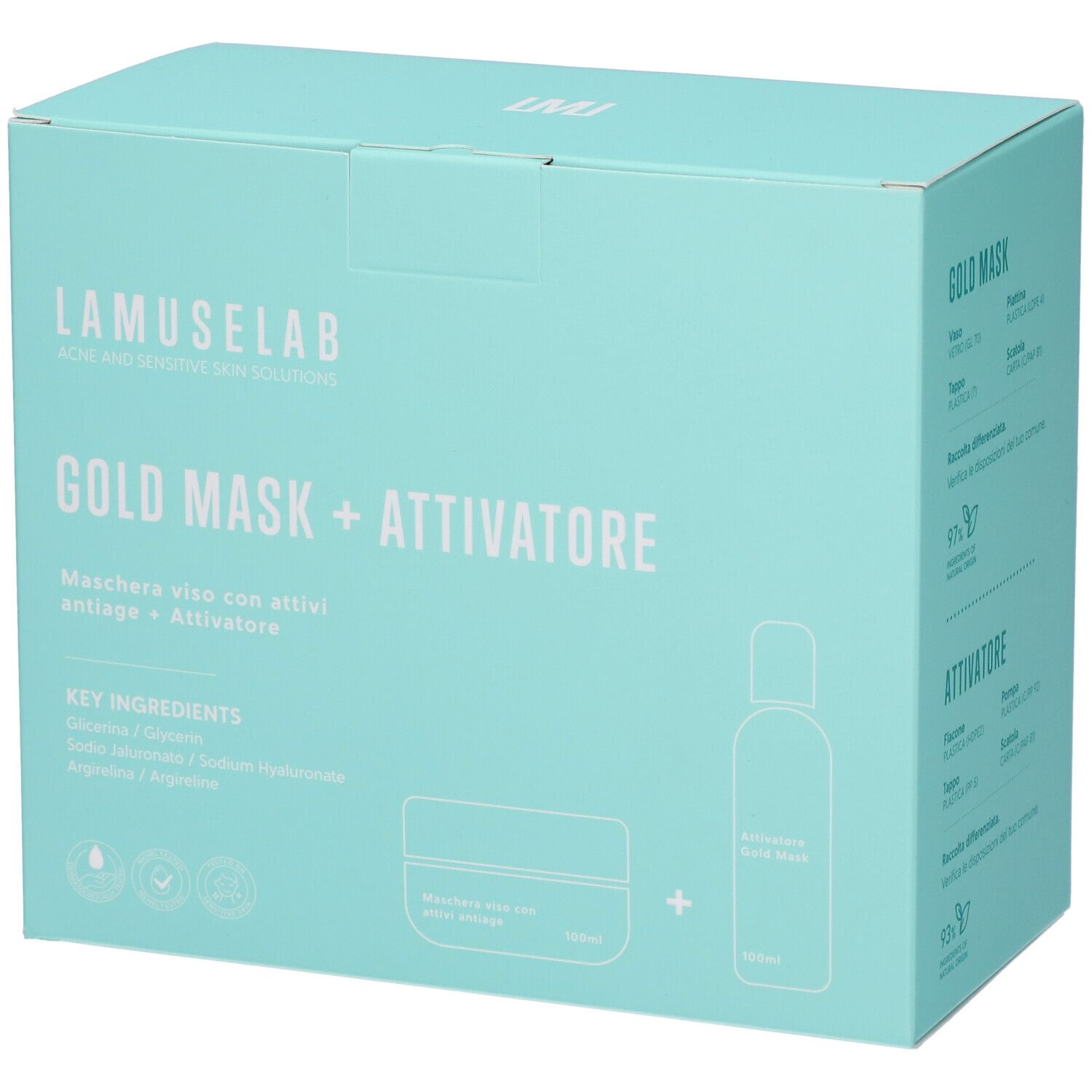 Lamuselab Maschera Antiage Gold + Attivatore