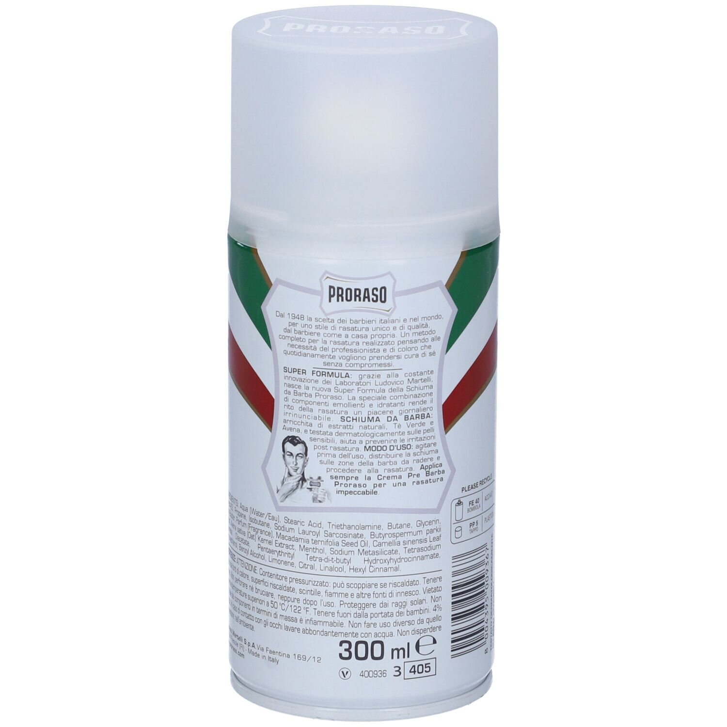 Proraso Schiuma da Barba Pelli Sensibili