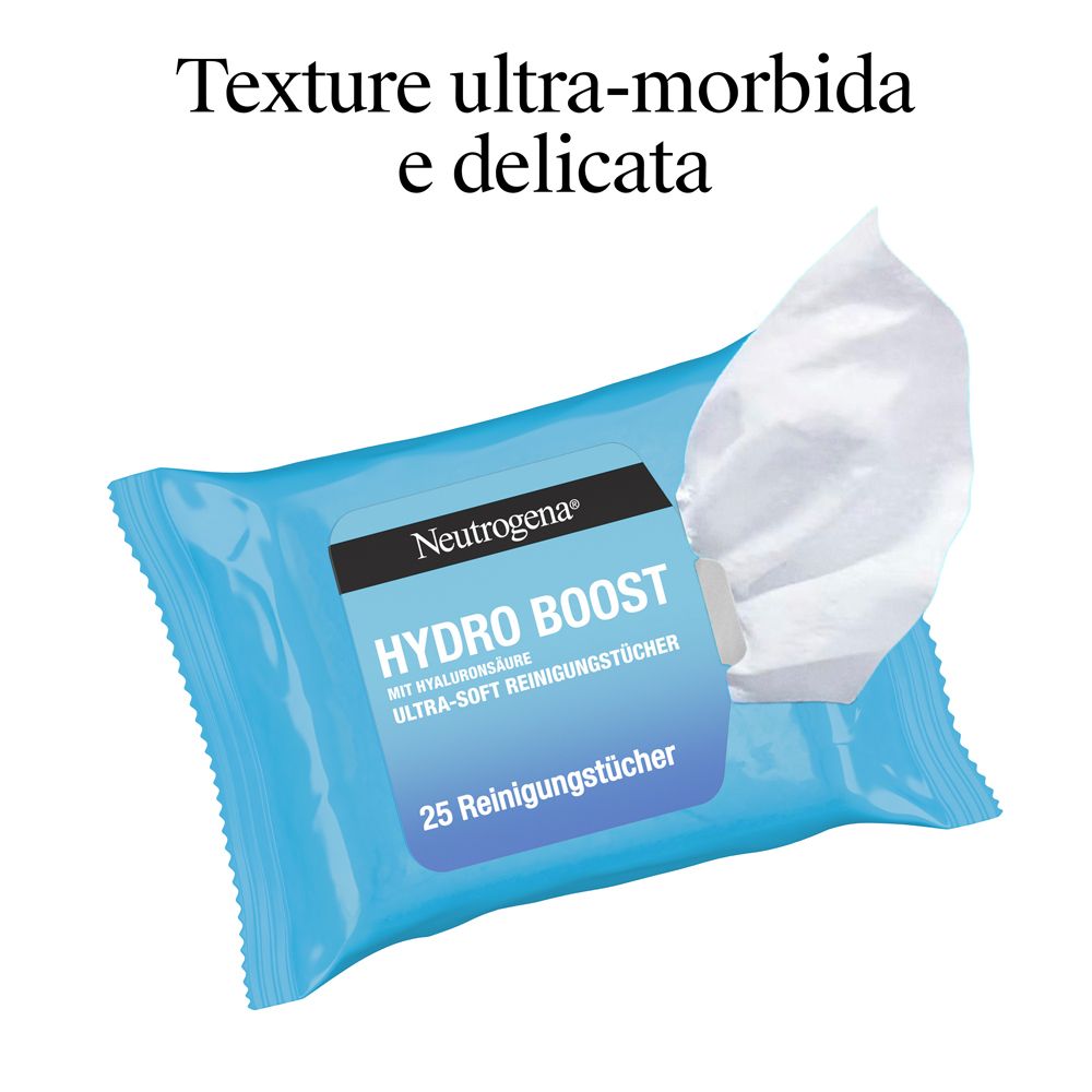 Salviettina struccante Neutrogena Hydro Boost, una sollevata.