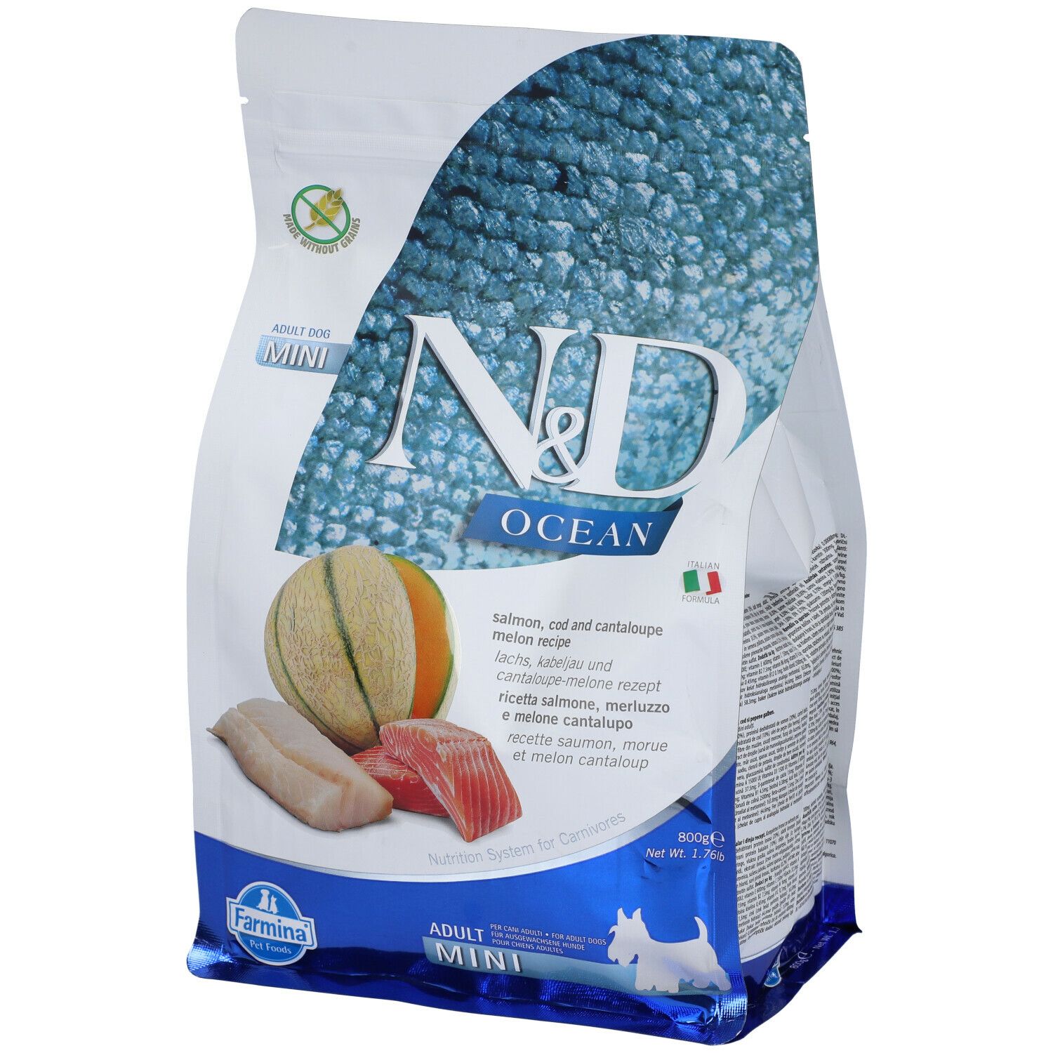 Farmina® N&D Ocean Dog Salmone Merluzzo Cantalopo Adult Mini