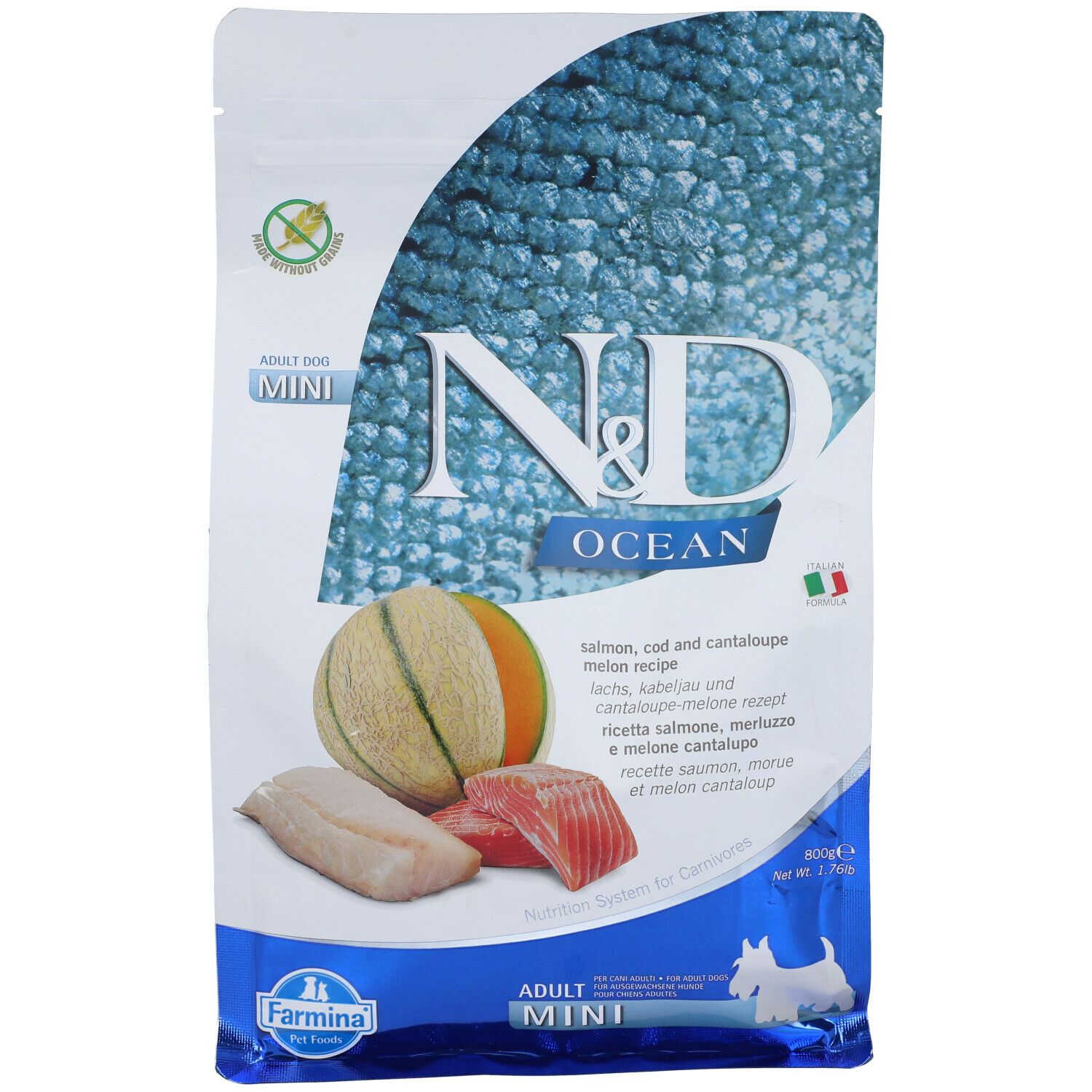Farmina® N&D Ocean Dog Salmone Merluzzo Cantalopo Adult Mini