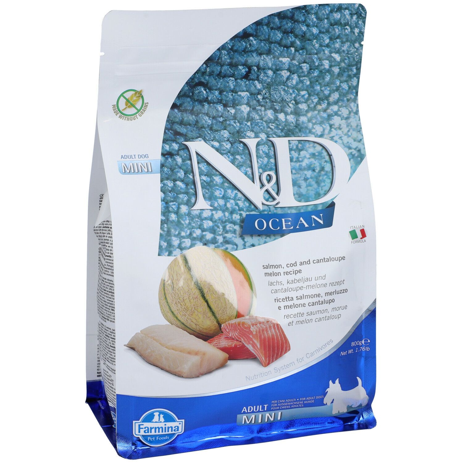 Farmina® N&D Ocean Dog Salmone Merluzzo Cantalopo Adult Mini