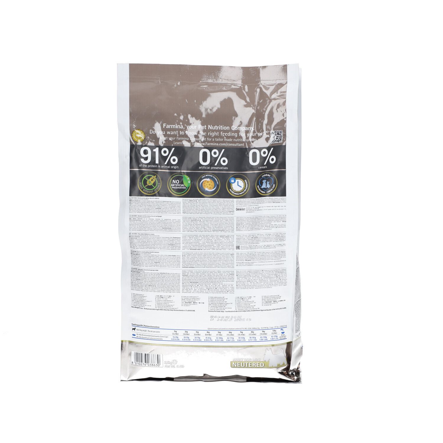 Farmina® N&D Quinoa Anatra Broccoli Neutered Adult Mini